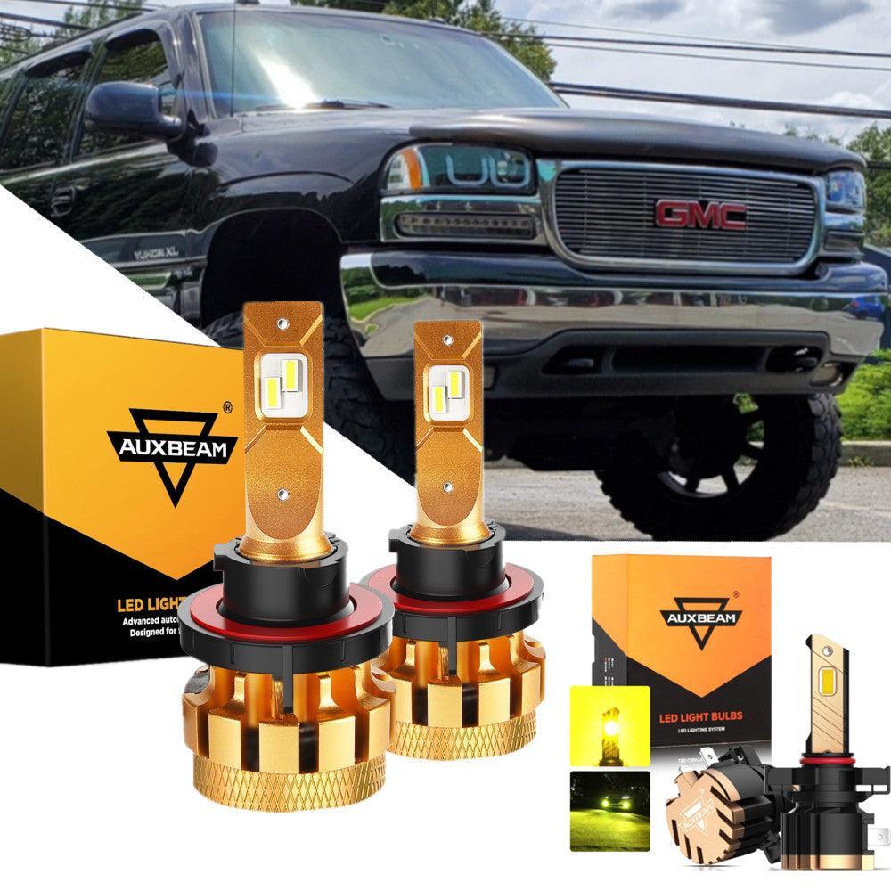Para 2007-2013 Yukon XL 2500 F-16 Plus Series Canbus incorporado grado automotriz 14000LM bombillas LED paquete de haz alto y bajo