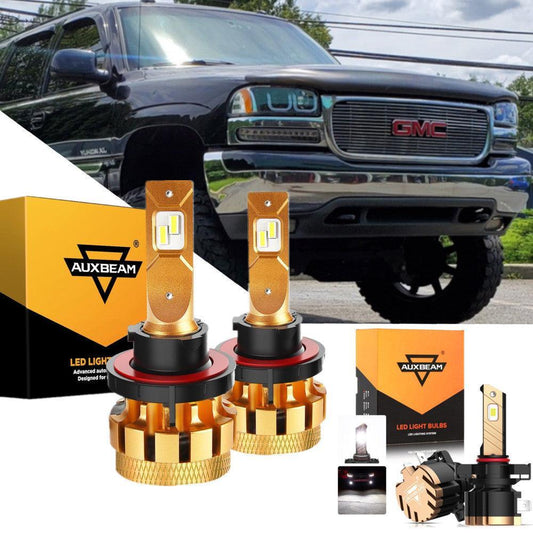 Para 2007-2013 Yukon XL 2500 F-16 Plus Series Canbus incorporado grado automotriz 14000LM bombillas LED paquete de haz alto y bajo