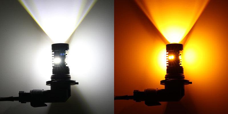 (2pcs/set) White&Amber Switchback Bake/Reverse/Tail Light LED Bulbs with Canbus-Decode