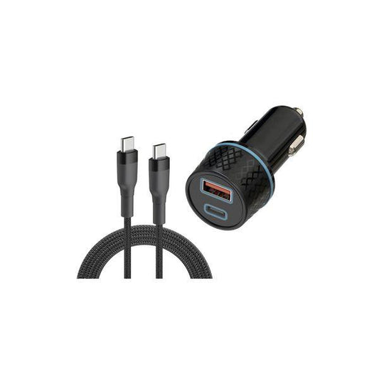 USB Charger Insmat Car Charger USB-C/USB-A, 25W - SPEED LIGHT