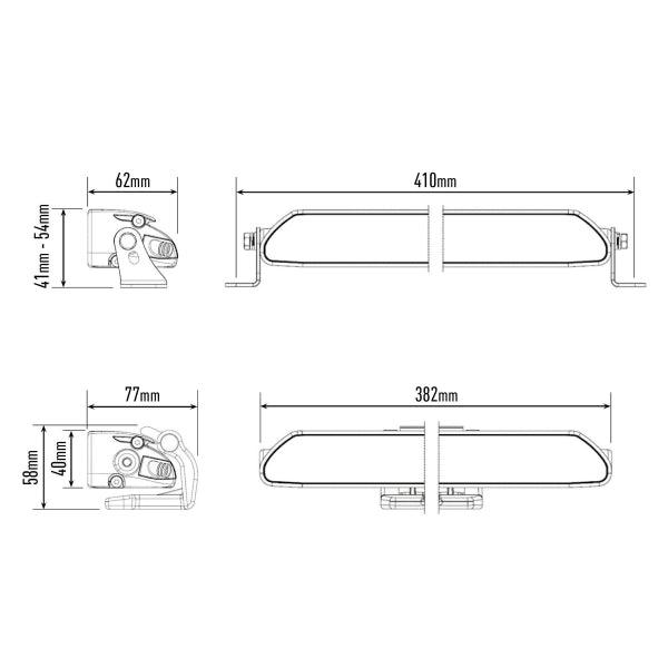 Led bar Lazer Linear 12 Elite - Straight / 38 cm / 84W - SPEED LIGHT