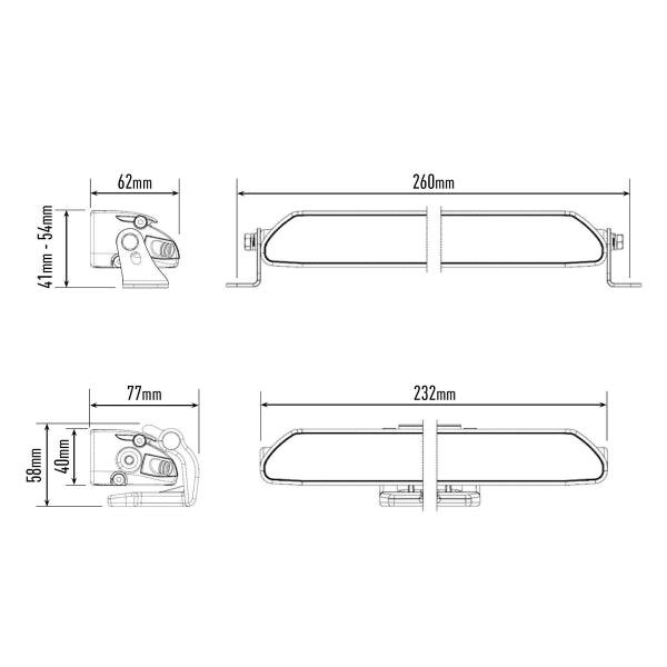 Led bar Lazer Linear 6 Elite - Straight / 22 cm / 36W - SPEED LIGHT