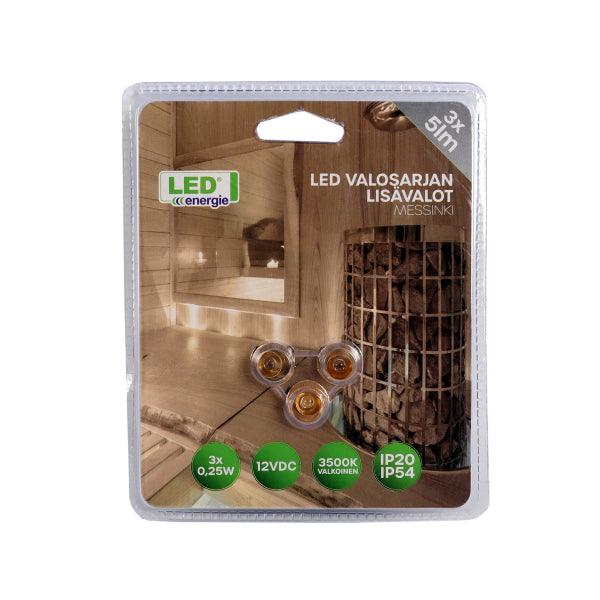Extra lamp Led Energie LED-Saunalight KIT 3W, 3 pcs - SPEED LIGHT