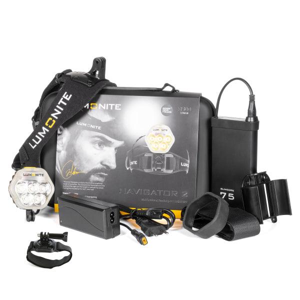 Bicycle helmet lamp LUMONITE® Navigator2, 4195 lm - SPEED LIGHT
