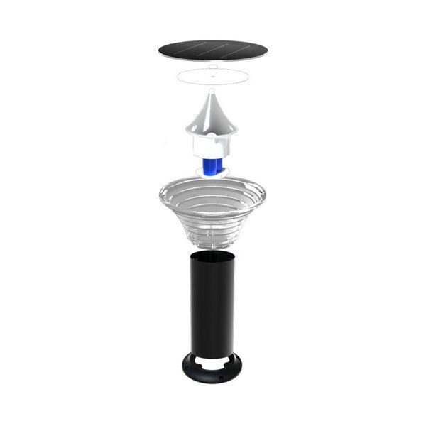 Garden lamp NexSun Solar Bollard Square, 220 lm - SPEED LIGHT