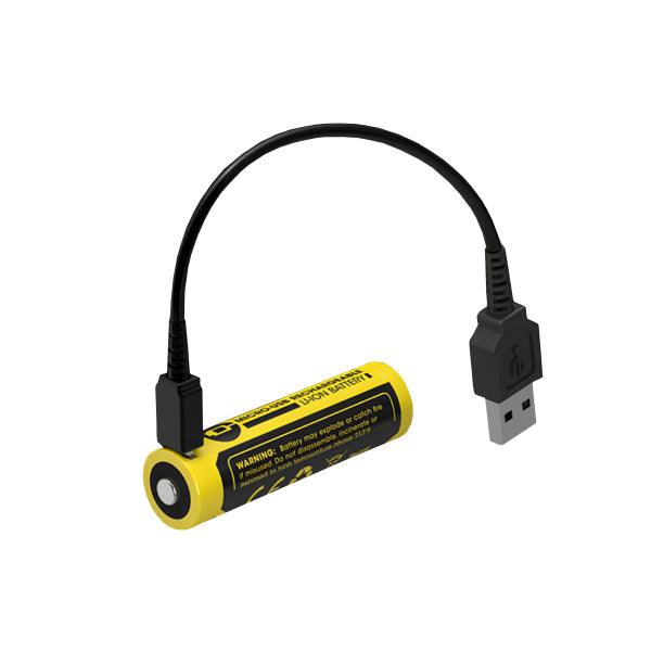 14500 battery Nitecore, Micro-USB rechargeable, 750 mAh - SPEED LIGHT