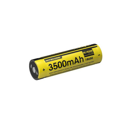 18650 battery Nitecore, Micro-USB rechargeable, 3500 mAh - SPEED LIGHT
