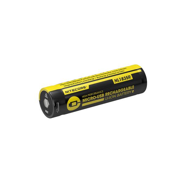 18650 battery Nitecore, Micro-USB rechargeable, 3500 mAh - SPEED LIGHT