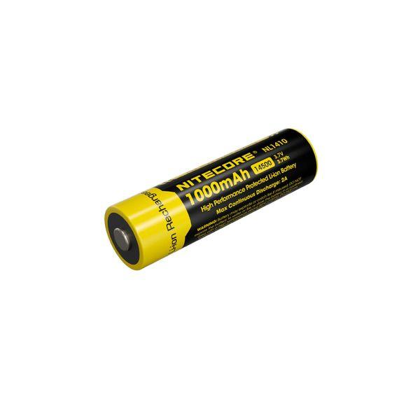 14500 Li-ion battery Nitecore NL1410, 1000 mAh - SPEED LIGHT