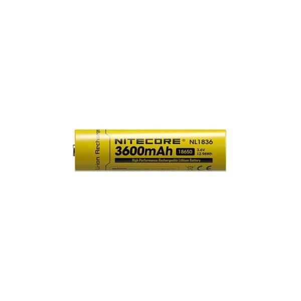 18650 Li-ion battery Nitecore NL1836, 3600 mAh - SPEED LIGHT