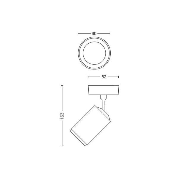 Spotlight Philips Hue Fugato 5.7W, GU10 - SPEED LIGHT