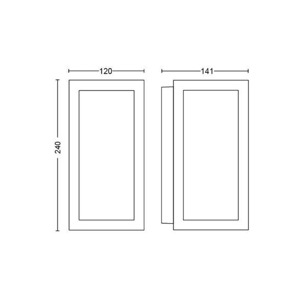 Wall lamp Philips Hue Impress WCA 8W, 2000-6500K - SPEED LIGHT
