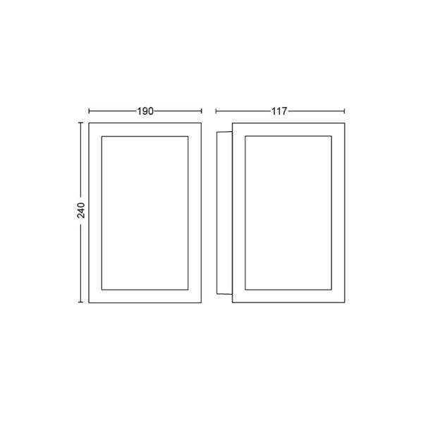 Wall lamp Philips Hue Impress Large WCA 8W, 2000-6500K - SPEED LIGHT