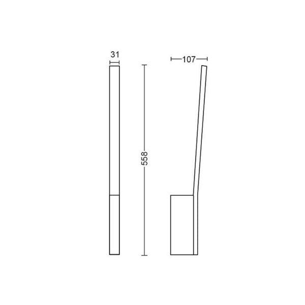 Wall lamp Philips Hue Liane WCA 12.2W, 2000-6500K - SPEED LIGHT