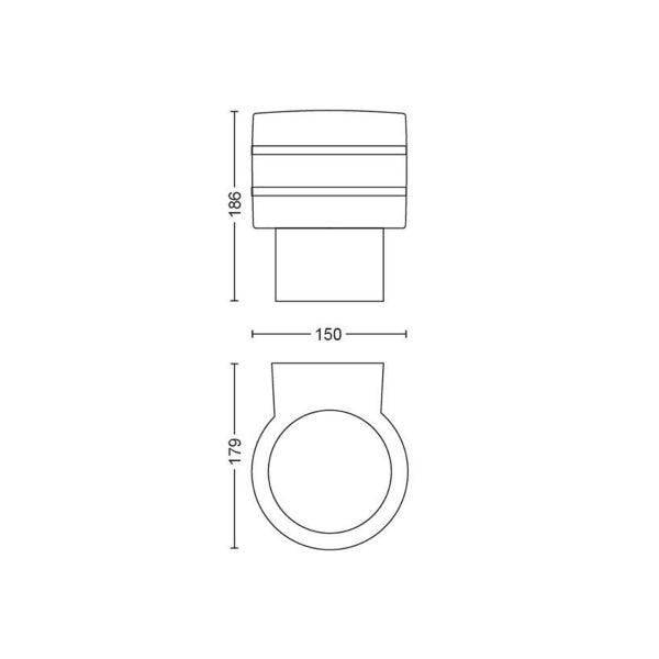 Wall lamp Philips Hue Tuar 9W, E27 - SPEED LIGHT