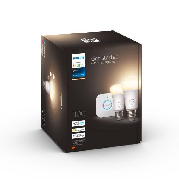 Starter kit Philips Hue White, E27, 2700K, 2 pcs + Bridge - SPEED LIGHT