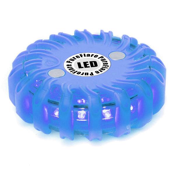 Rechargeable LED light puck Pureflare, 16 LEDs, Blue - SPEED LIGHT