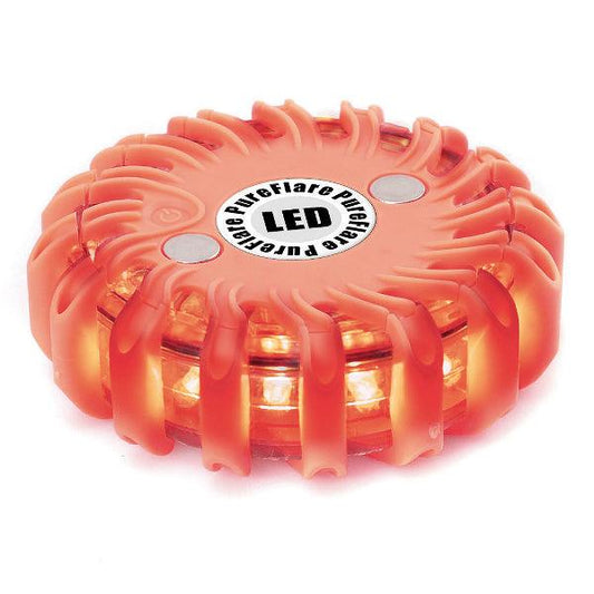 Rechargeable LED light puck Pureflare, 16 LEDs, Red - SPEED LIGHT