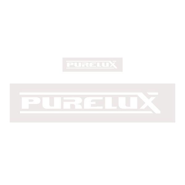 Sticker Purelux White Logo, 120 x 18 mm - SPEED LIGHT