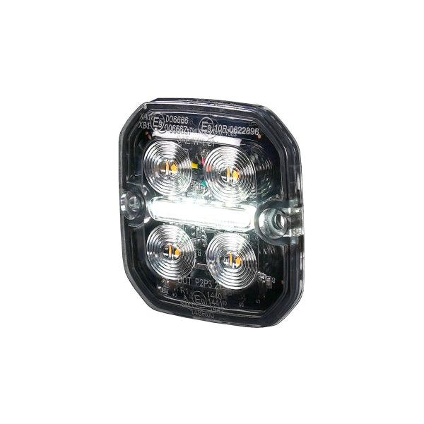 Warning light Purelux Strobe Ultra Slim Square - 8W / White/Red - SPEED LIGHT