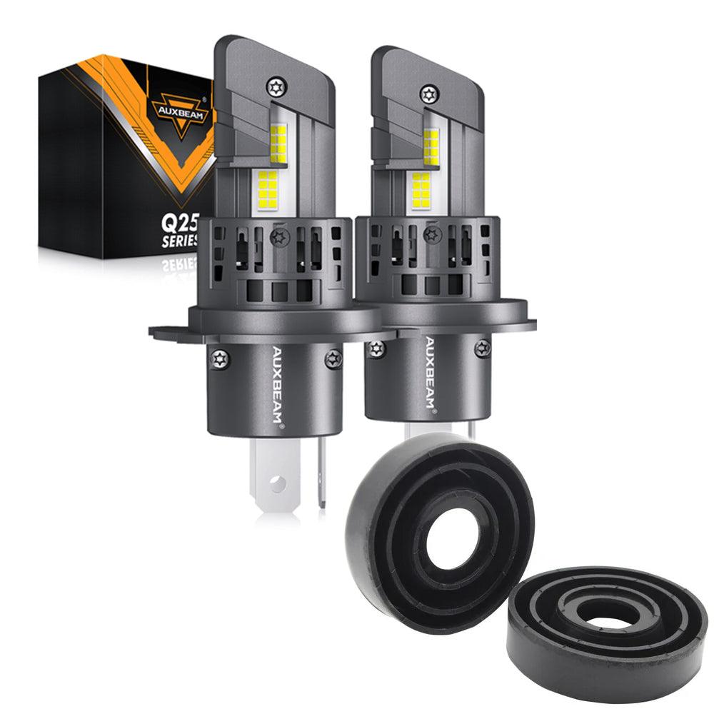 🆕H4/HB2/9003 LED Headlight Bulbs Q25 Series Real 1:1 Size 70W 20000LM 6500K Cool White | 2 bulbs 