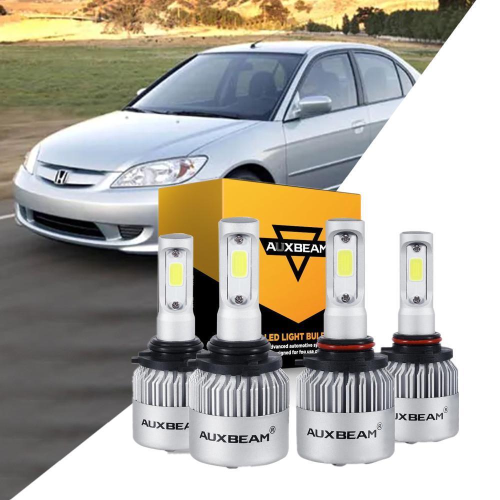 Para bombillas LED HONDA CIVIC 2006-2015 Serie S2 COB Haz de 360° 16000LM 