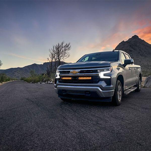 Auxiliary light kit Chevrolet Silverado 1500 LT (2022-2024), 2 x Lazer Triple-R 1000 - SPEED LIGHT