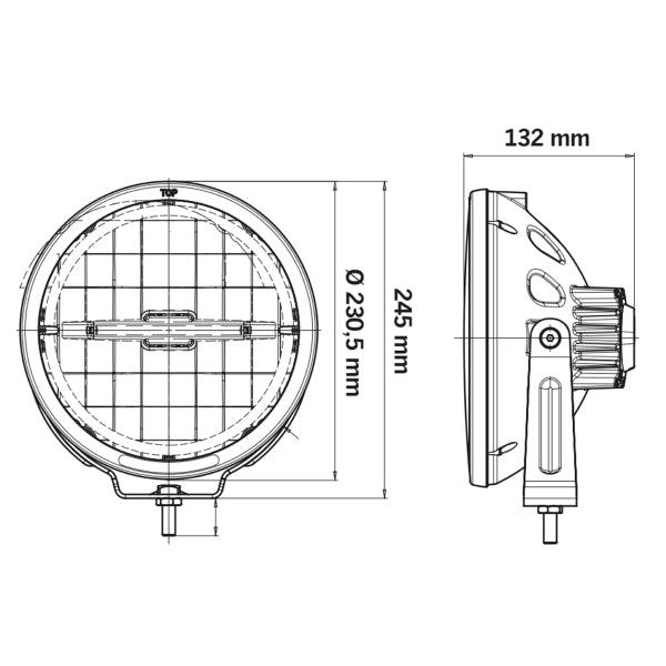 Auxiliary light Strands Ambassador Dark Edition - Round / 23 cm / 67W - SPEED LIGHT