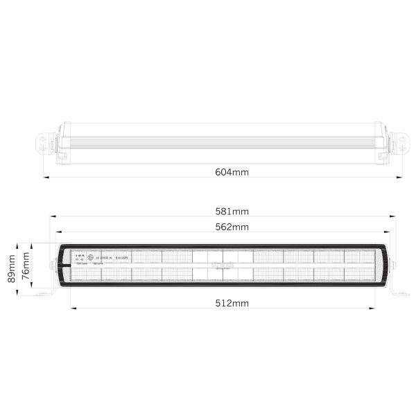 Led bar Strands Siberia DRH 22" - Straight / 56 cm / 200W - SPEED LIGHT