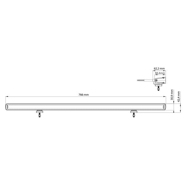 Warning light Strands Siberia Low Rider 30" - 77 cm / 27W / 12V/24V - SPEED LIGHT