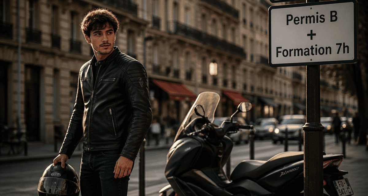 conduire sans permis 125 scooter homme casque