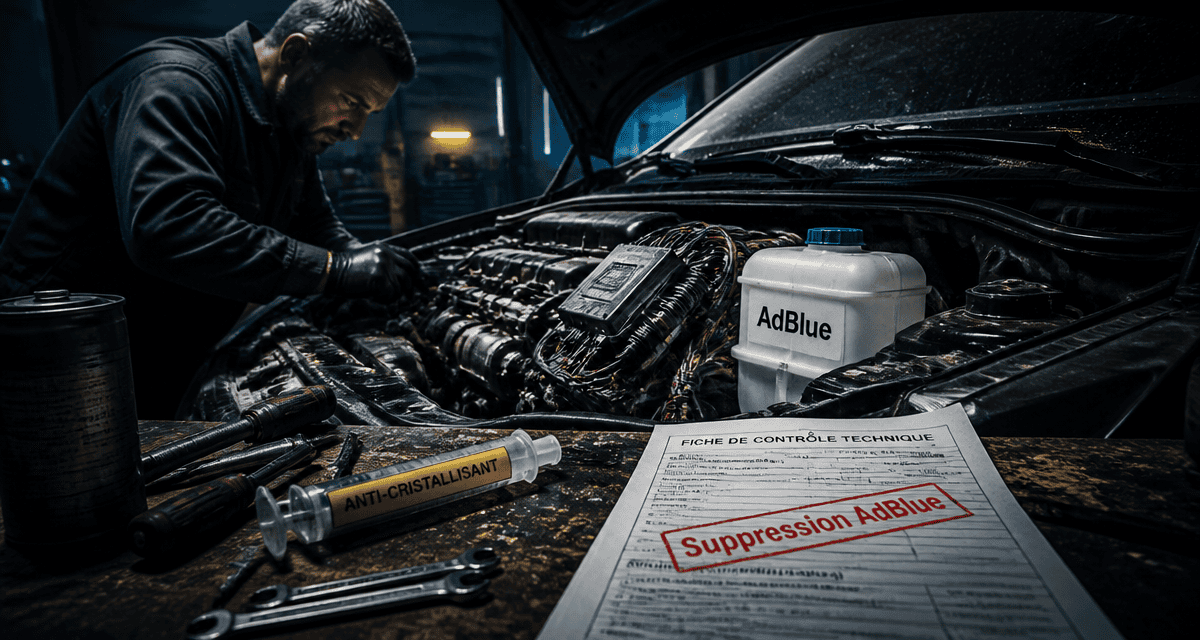 enlever adblue moteur diesel garage