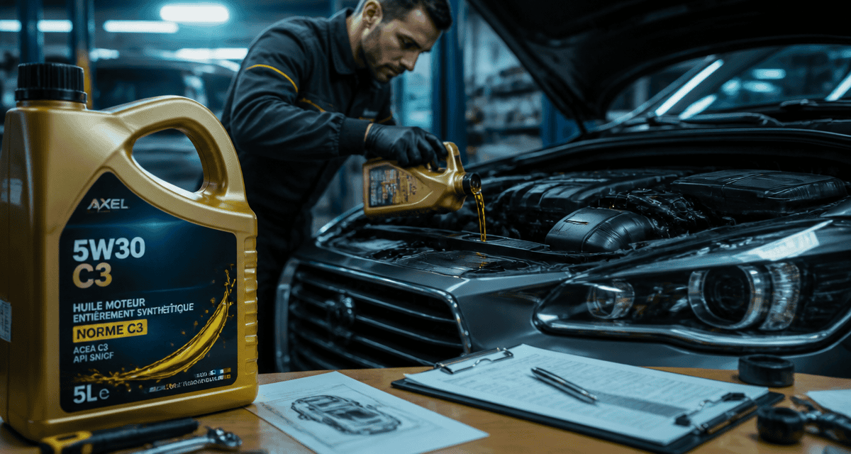 huile 5w30 c3 pour quel moteur versée dans berline