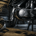 huile de boite am6 sur établi moto