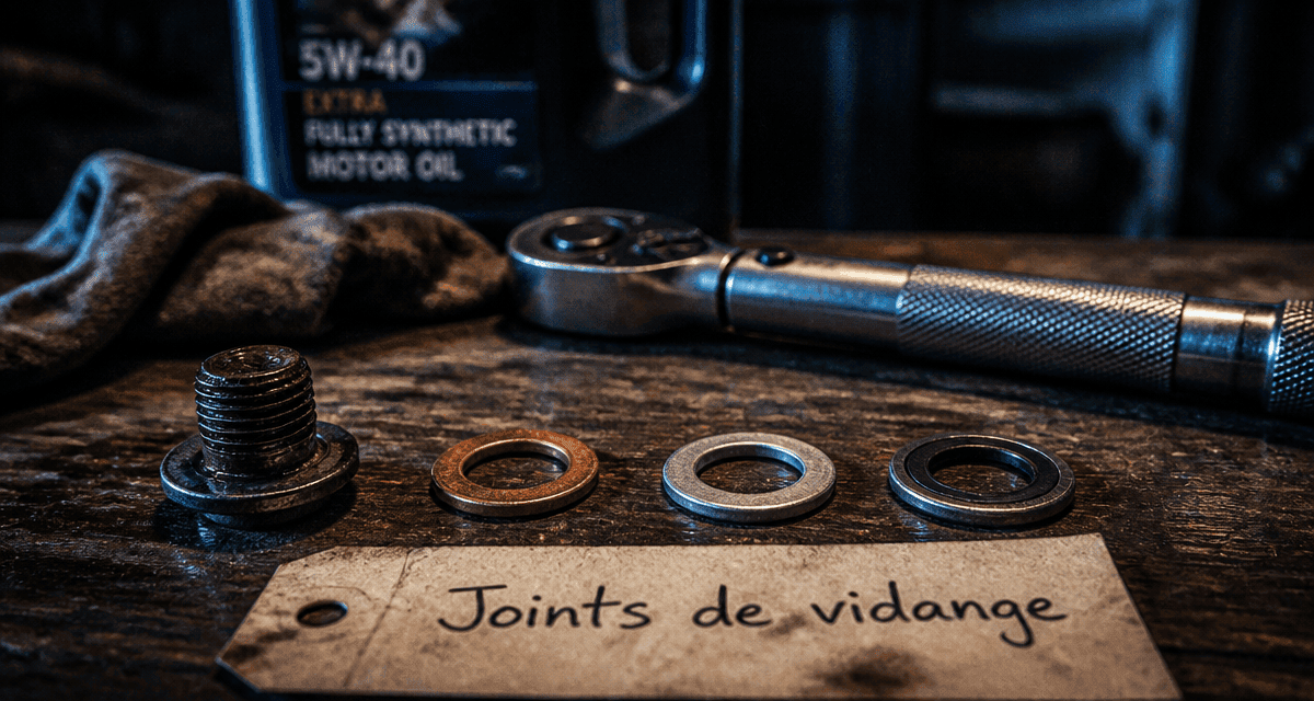Comparatif joint bouchon vidange cuivre aluminium caoutchouc