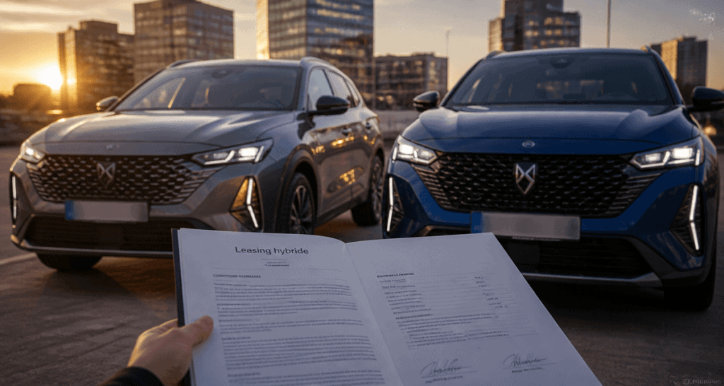Leasing voiture hybride deux véhicules contrat