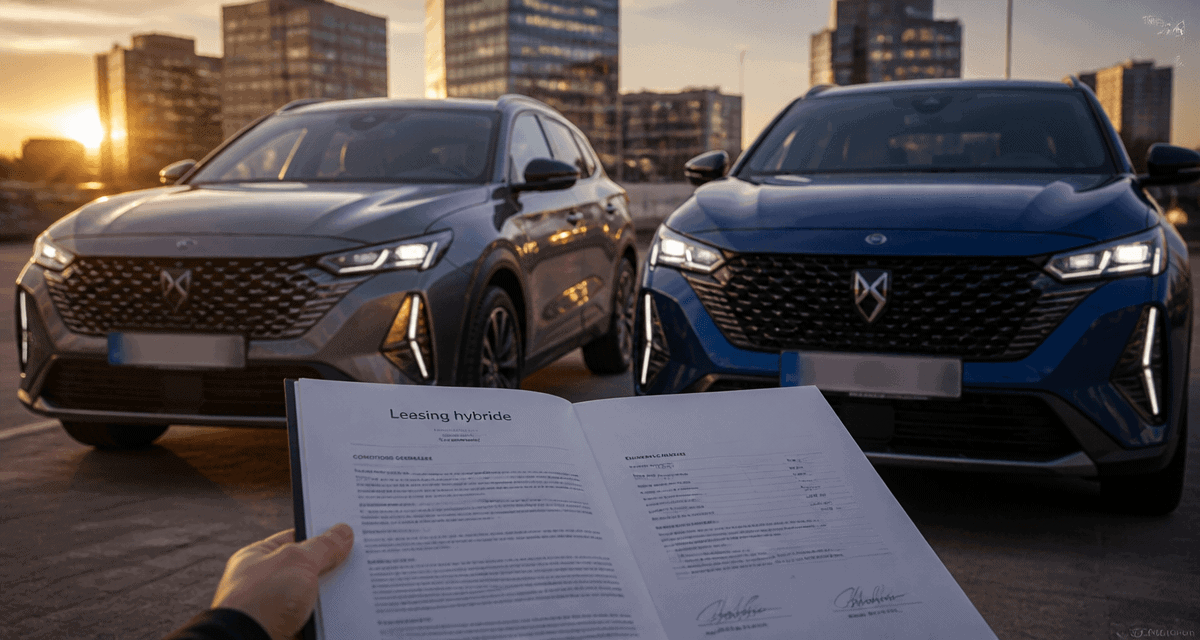 Leasing voiture hybride deux véhicules contrat