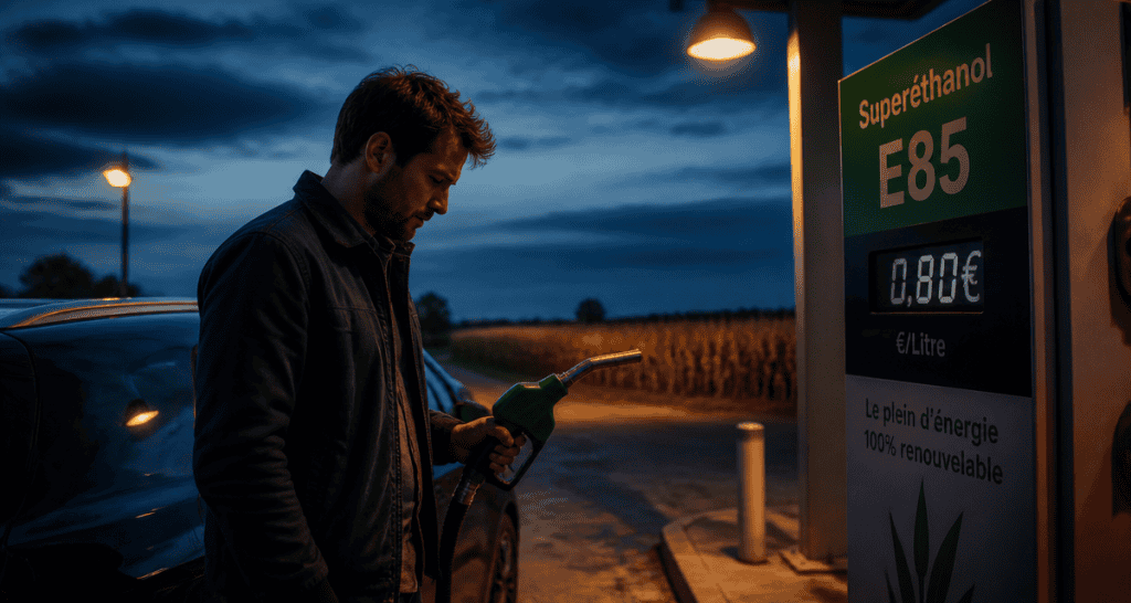 prix ethanol e85 affiché station service rurale