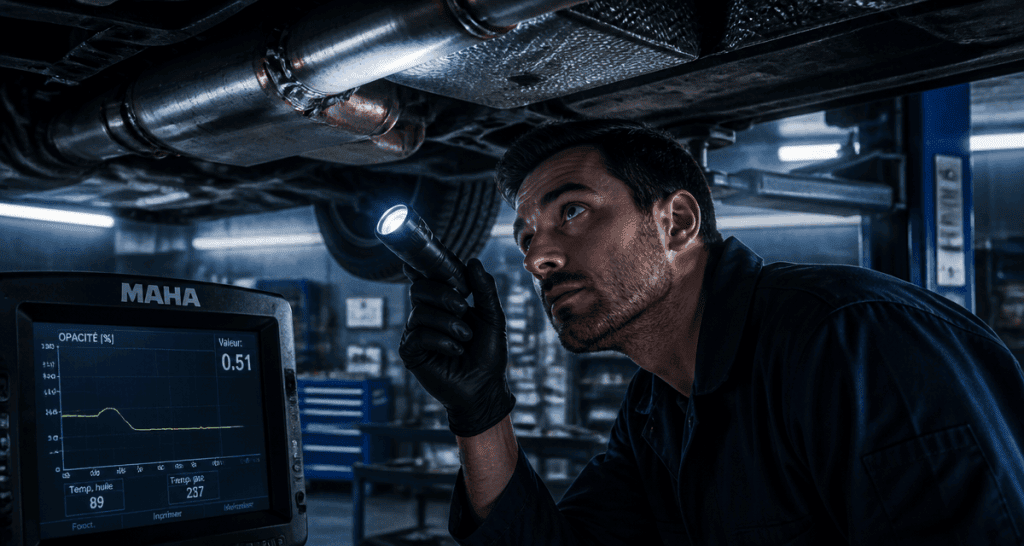 supprimer fap controle technique sous voiture