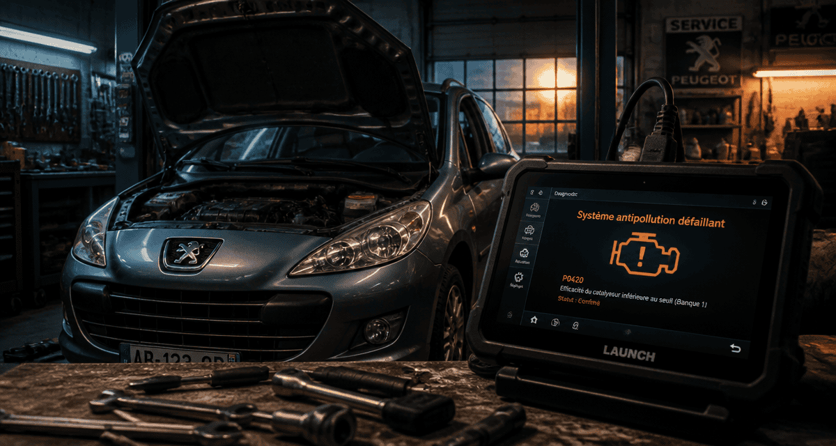 système antipollution défaillant peugeot 207 essence capot ouvert
