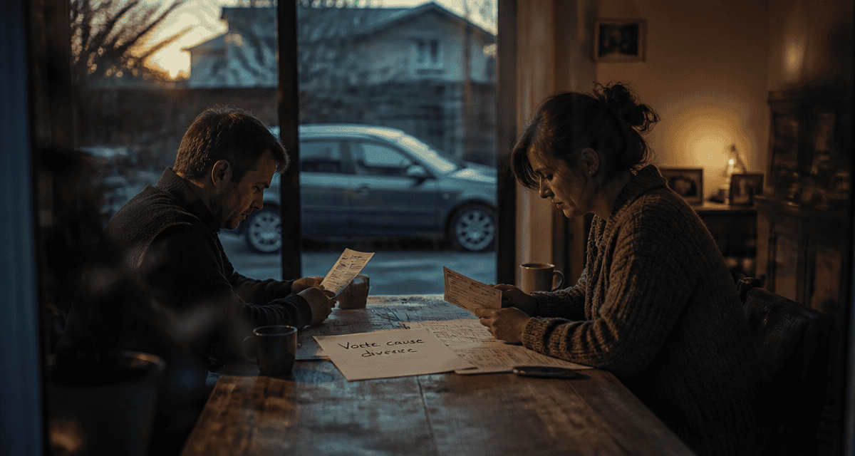 voiture à vendre cause divorce ex-conjoints papiers