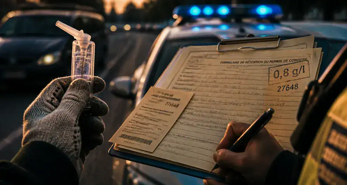 Alcool au volant sanctions : éthylotest lors d’un contrôle routier