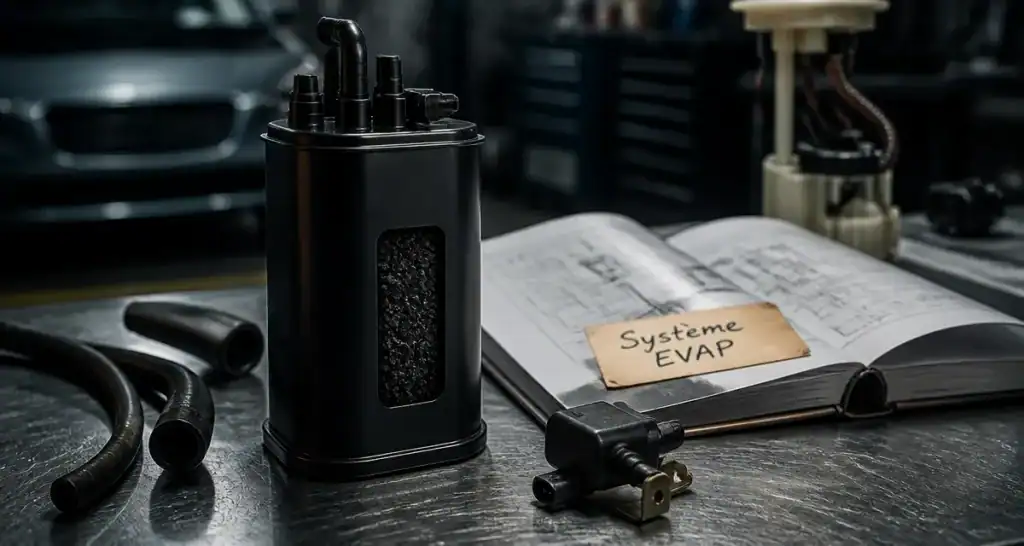 Canister voiture EVAP, signes d’usure visibles en atelier