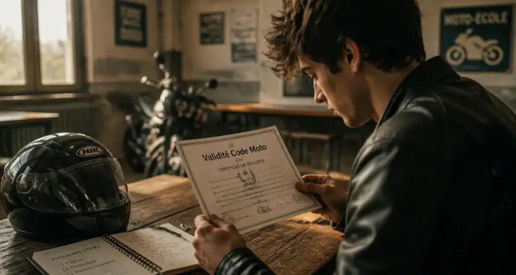 code moto valable combien de temps certificat validité
