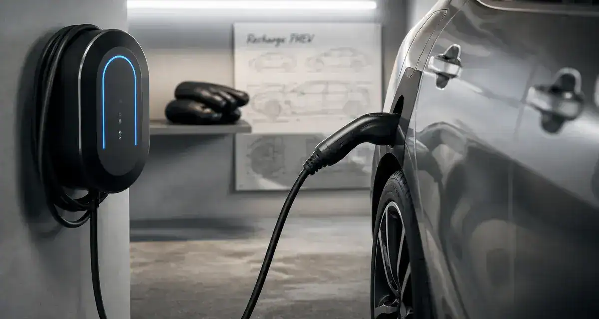 Comment se recharge une voiture hybride : wallbox PHEV et câble Type 2