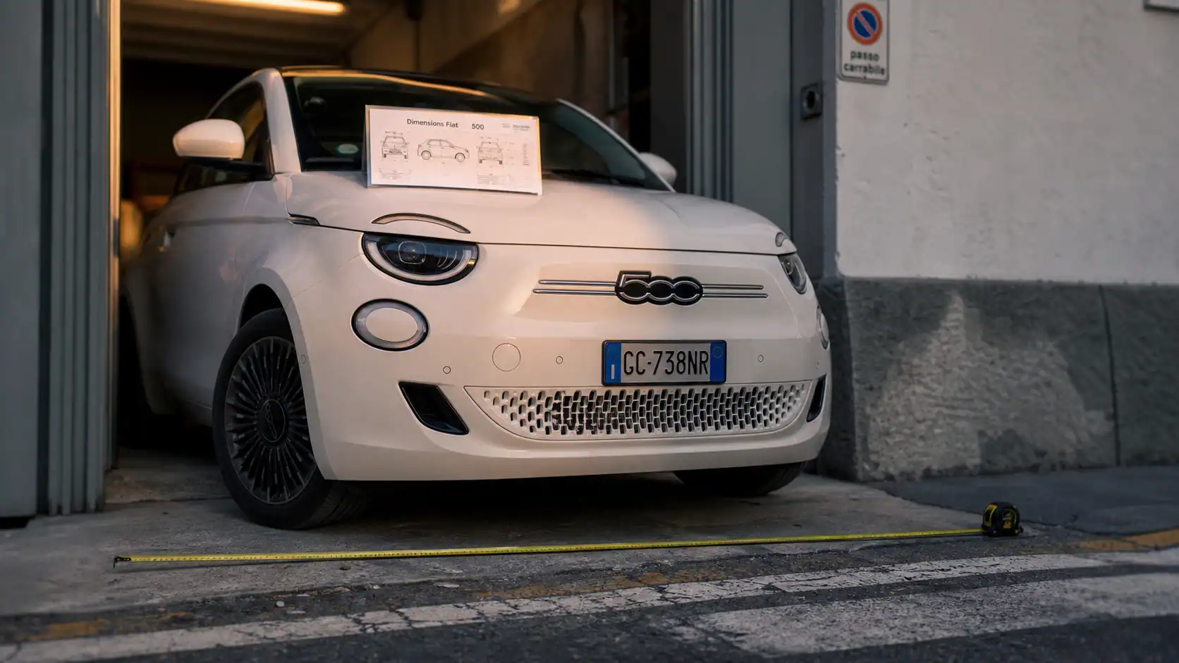 Fiat 500 measurements : dimensions et coffre en ville