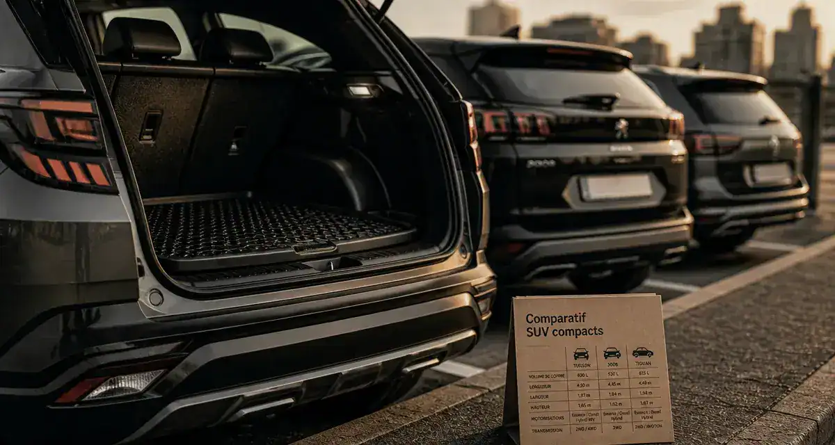Meilleur suv compact hybride : Tucson, 3008 et Tiguan, coffre modulable