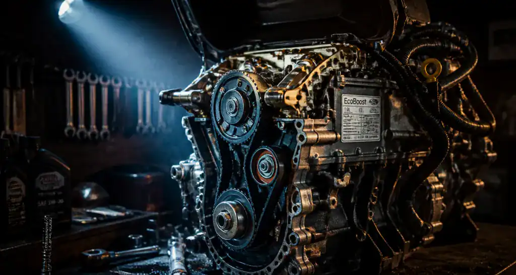 moteur ecoboost 1.0l sur établi