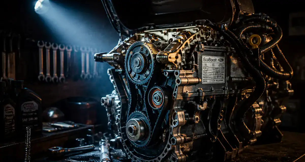 moteur ecoboost 1.0l sur établi