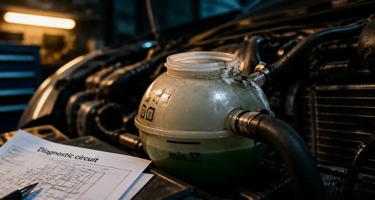 Perte de liquide de refroidissement : bocal d’expansion, traces et diagnostic moteur